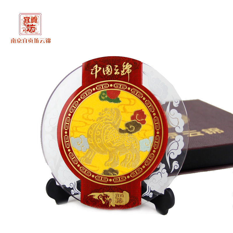 云锦灯笼摆件